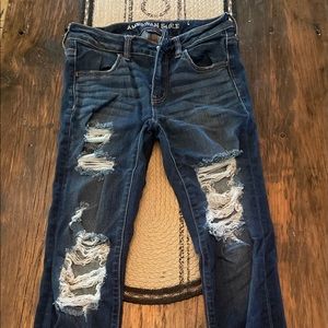 American Eagle Women’s ripped skinny jeans